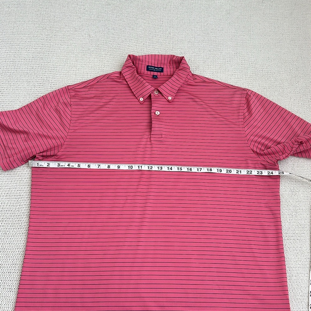 Peter Millar Crown Crafted Performance Shirt Red … - image 3
